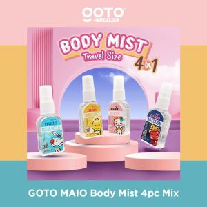 Goto Maio Body Mist Parfum Spray Parfume Tahan Lama Wanita Pria Isi 4