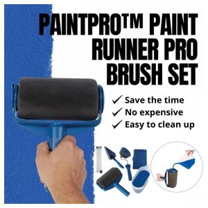 Paint Roller Brush Set With Liquid Filling Wall Painting Brush Tools Berus Cat Alat Mengecat Dinding [FREE Handle Pole]