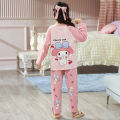 Kids Girls Korean Pajamas Set Cotton & Polyester Sleepwear for Girl's Clothing Cartoon Pyajama Sets Kids Girl & Boy Kids' Clothing. 