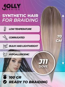 Synthetic Hair Jolly braids Extension Braids Synthet Hair Kanekalon Hair For Braids Pre Stretched Braiding Hair Extensions Hair Braid ผมสังเคราะห์. สายถักเปีย. คาเนคาลอน. ผมสำหรับถักเปีย ก่อนยืดผมถั