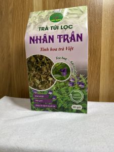 Trà nhân trần túi lọc (hộp 40 túi) trà túi lọc nhân trần thanh nhiệt an thần ngủ ngon nóng trong người