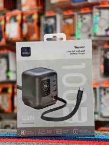 Trạm Sạc Để Bàn Đa Năng Thế Hệ Mới WIWU WARRIOR 100W GaN WI-G039 công suất 100W