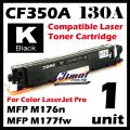 Compatible Laser Toner Cartridge CF350A 130A CF350 350A Color LaserJet Pro HP MFP M176n / MFP M177fw / M176 / M177 Printer Ink Black BK B. 