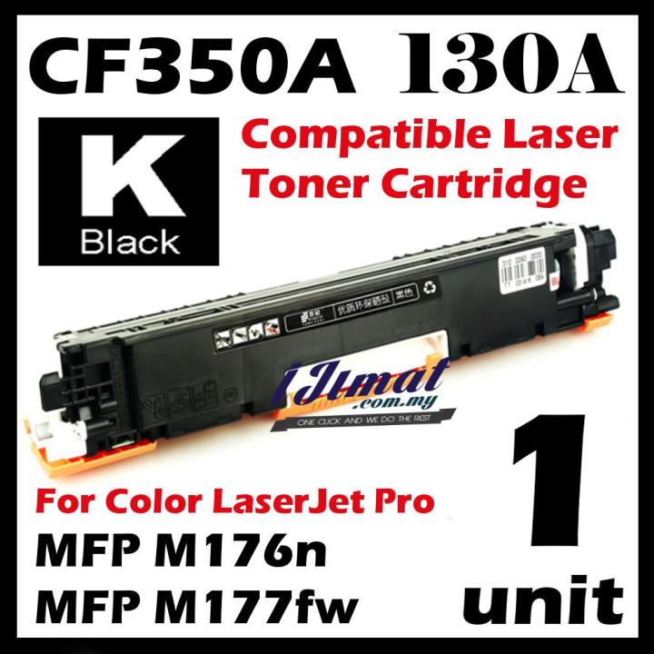 Compatible Laser Toner Cartridge CF350A 130A CF350 350A Color LaserJet Pro HP MFP M176n / MFP M177fw / M176 / M177 Printer Ink Black BK B