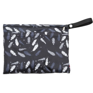 Travel Baby Diaper Wet Dry Bag Handle Multifunctional Double Zipper Portable Waterproof Storage Bag Swimwear Bag