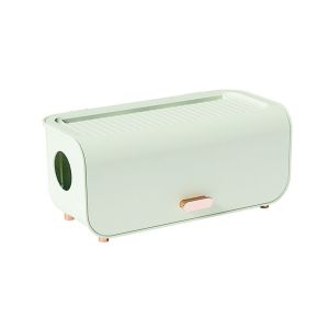 NCNC(OKDEALS01) Dustproof Light Luxury Charger Socket Organizer With Cover Waterproof Wire Case Cable Storage Box Power Line Storage Case Router Board Bracket