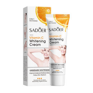 SADOER Vitamin C Skincare Set Underarm Whitening Cream+Eye Cream+Essence for Cleaning Moisturizing Hydrating and Moisturizing