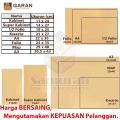 Amplop Kertas Coklat GARAN Ukuran A4 22 x 30 cm / Amplop Dokumen 22x30 1 pak isi 100 Lembar tebal 70 Gsm - Gram. 