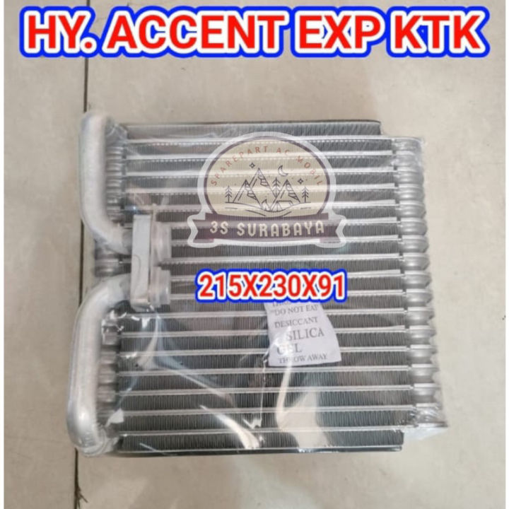 Evaporator Cooling Coil Hyundai Accent Expansi Kotak Ac Mobil | Lazada ...