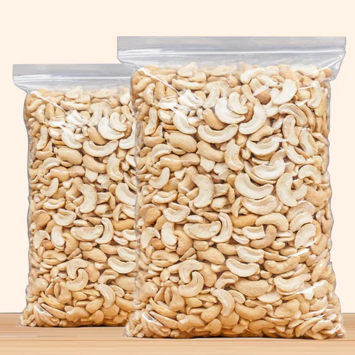 Hạt Điều Vỡ Hữu Cơ Sấy Chín Nguyên Vị Không Lụa Không Muối Hũ 500g