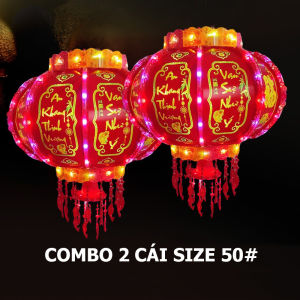 Đèn Lồng Tết Chữ Việt Xoay 360° – Dàn LED Viền Sáng Tạo Siêu Bền – Siêu Đẹp