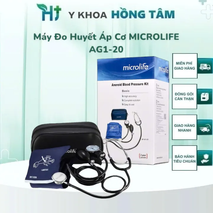 Máy Đo Huyết Áp Cơ MICROLIFE AG1-20, Dễ Dàng Sử Dụng, Nhỏ Gọn Tiện Lợi, Chất Lượng Thụy Sĩ