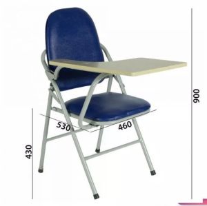 Ghế xếp liền bàn chất liệu bọc da mềm chân sơn tĩnh điện. Gấp gọn tiện lợi dễ dàng di chuyển