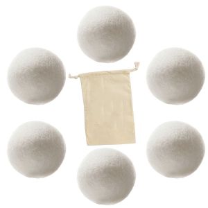 GEMMA Thick Reduce Static Electricity Household Cute Pure Wool with Storage Bag Drying Ball Drying Wool Ball Laundry Products Clothes Dryer