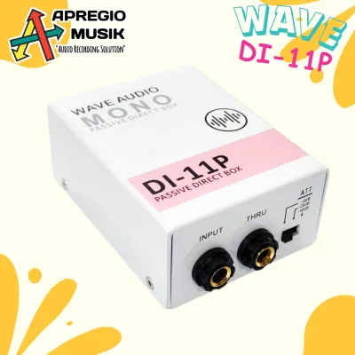 WAVE AUDIO Wave DI-11P DI11P DI11 P direct box DI BOX Passive Pasif with XLR PAD Ground