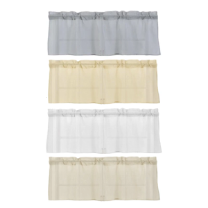 Linen Curtain Soft Durability Short Curtain For Living Room Balance Of Light Filtration And Privacy Easy to Clean