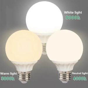YHLAMP 【Ready Stock】LED Bulb Lamp High Brightness Flicker Avoidance Spotlight E27 Led Lamp White Light/Warm Light/Natural Light LED Bulb Dragon Ball Bulb Tri Light Color Energy-saving Interface bulb 1pc 7W (E27 screw based)