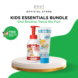 pout Care Blueberry Shampoo (250ml) & Yuzu Face & Body Foam (500ml) – Kids Shampoo & Body Foam Bundle