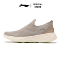Li-Ning Men's SOFT GO 2 Knit Slip-on Casual Walking Shoes Cushion Comfort Stable Mesh Jogging Daily Sports Sneaker AGLV017. 