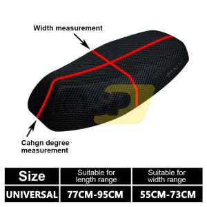 Universal Motorcycle Seat Cover Universal 3d Mesh Seat Cover Breathable Cushion Waterproof Antislip Cushion