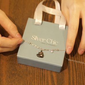 Lắc tay bạc Cute Cat SILVER CHIC LT03 bạc 925