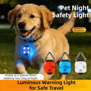 DELICACY Có thể sạc lại qua cổng USB. dây chuyền vòng cổ thú cưng LED Chống thấm nước Bền bỉ dây chuyền hình chó đi dạo vào ban đêm Tầm nhìn cao Sáng Đèn treo hình chó đi dạo Đi bộ ngoài trời