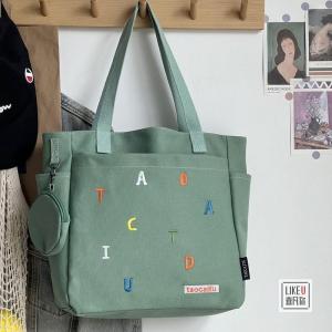 Deere Jack กระเป๋าสะพาย กระเป๋าสะพายผญ กระเป๋าสะพายผู้หญิง กระเป๋าแฟชั่น กระเป๋าผ้าใบตัวอักษรพร็อพกระเป๋าความจุขนาดใหญ่กระเป๋าโท้ทแบบพกพาแฟชั่น    กระเป๋าใบใหญ่ กระเป๋าสะพายตัวอักษร