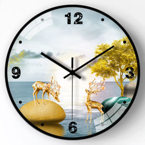 Jam Dinding Aesthetic Wall Clock Retro Vintage Silent Hiasan Dinding