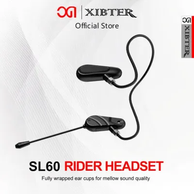 XIBTER SL60 Intercomset Helm Bluetooth Motor SepedaPhone Microphone Music Wireless Lightning