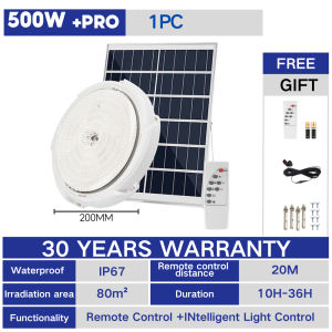 Solar Lights PHSolar Light Indoor Light LED Solar Ceiling Light Waterproof With Remote