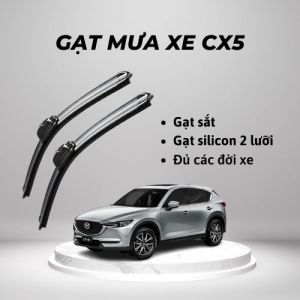 [1 CẶP ] Gạt mưa ô tô xe Mazda Cx5 gạt mưa xương sắt zin gạt mưa silicon 2 lưỡi gạt zin nguyên bản theo xe