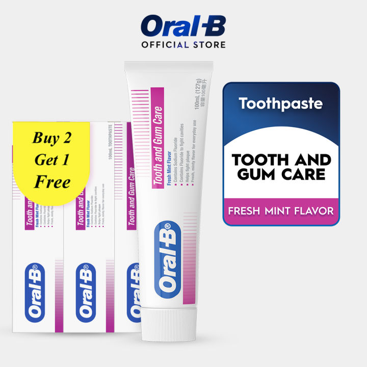 Oral-B Tooth and Gum Care Toothpaste, 100ml x3 | Lazada