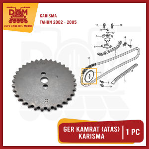 Ger Kamrat Atas KARISMA 34T (TOKAIDO) Gir Gear Rantai Kamprat Ukuran Gigi 34 Karisma Kirana Supra125