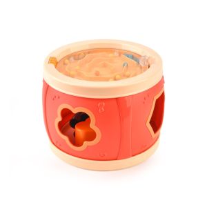 MMLUCK Mê cung ghép hình Bộ trống nhạc cho trẻ em Montessori Hình dạng bộ gõ Nhạc cụ cho trẻ em Trống tay Âm thanh nhịp điệu Trống lăn đầy màu sắc cho bé Trẻ em trai