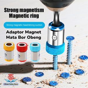 Adapter Adaptor Kepala Magnet Obeng Sekrup Baut Anti Slip Magnetic Magnetizer Ring Screwdriver Bits