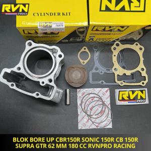 BLOK SEHER BORE UP K56 CBR 150R NEW SONIC 150 R CB 150R NEW SUPRA GTR 150 62 MM 62MM 180 CC