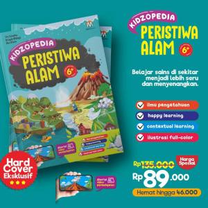 KIDZOPEDIA PERISTIWA ALAM semesta hewan tumbuhan keajaiban tubuh manusia cahaya listrik Energi Gerak Kimia Panas buku pengetahuan anak ziyad