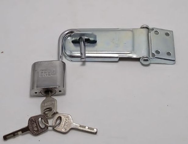 Paket Gembok + Cantolan Gembok / Kaitan Pintu Buat Gembok / Overpal Gembok Grendel Kunci Pintu Over Pal / Overval Lengkung Tebal / Tempat Gembok / Gembok Besi Baja / Grendel Pintu Overpal  / Overpal 3 Inch Tebal / Grendel Gembok / Slot Gembok