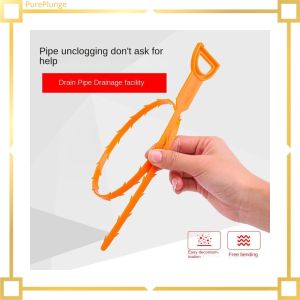 【Sleek】 PurePlunge Kitchen Sewer Dredger Through Clogging Cleaning Handy Tool Bathroom Toilet Dredging Claw