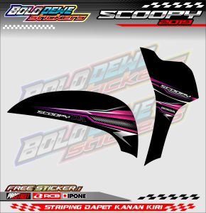 STRIPING VARIASI HONDA SCOOPY 2019 / STICKER LIST VARIASI MOTOR HONDA SCOOPY 2019