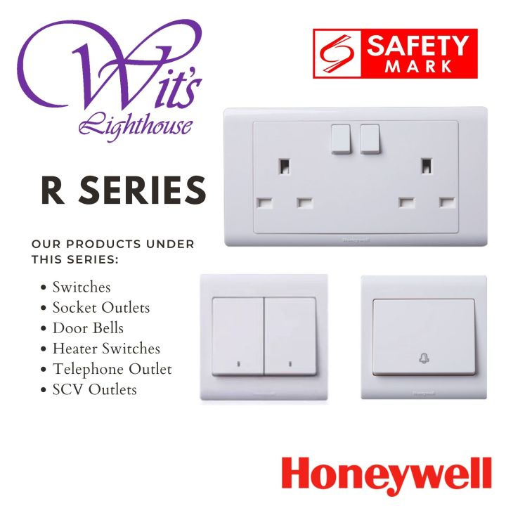 HoneyWell R-Series Switch Socket Outlet Singapore Safety Mark