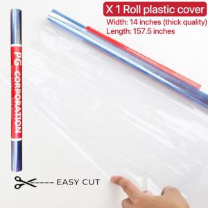 BINLU Adventurer Advance Highsun jumbo Book Plastic Cover Cut Size 13.5”10"x5m Plastic Cover Makapal | Plastic Cover Books | Plastic Cover Roll | Book Cover | Durable School Supplies for Books & Notebooks