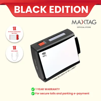 Black Edition : MaxTag Sm@rt T@g Touch n go Toll