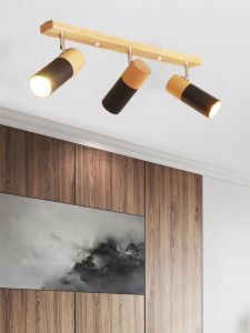Japanese style Wooden Spotlight Ceiling Decoration Ceiling Lamp Living Room Dining Room Corridor Led LightFast shipping