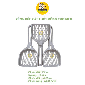 Xẻng xúc cát vệ sinh cho mèo có móc treo Xẻng hốt cát vệ sinh dọn phân cho mèo cao cấp dụng cụ vệ sinh cho mèo 053316 - Nuôi Pet Shop