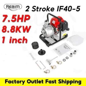 REAIM Pompa Air Mesin Bensin Pompa Jet Angkat Tinggi 7HP Pompa Air Pertanian Berdaya Tinggi