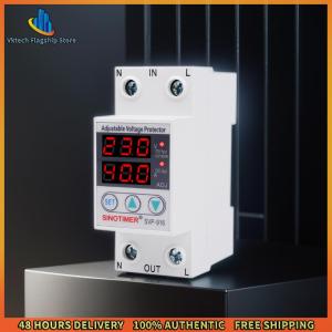 Vktech SVP-916 Adjustable Voltage Surge Protector Relay for Electrical Overvoltage and Overcurrent Protection