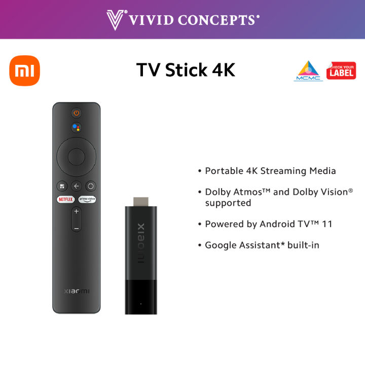 Buy the Xiaomi TV Stick 4K Streaming Media Player Android TV 11