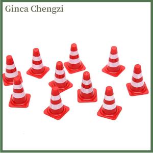 Ginca 10x Mini plastictraffic Nón thể thao đào tạo roadblock mini có dấu hiệu giao thông