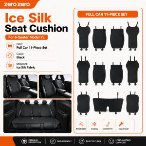 For Tesla Juniper Model YL Ice Silk Seat Cushion Breathable Cooling Car Seat Pad 6 Seater Interior Accessories Zero zero